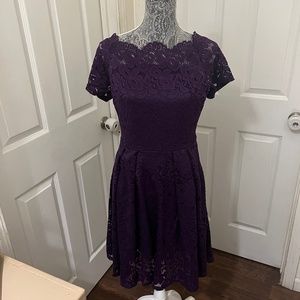Purple lace dress